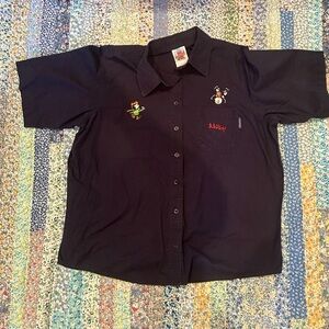 Vintage Peanuts Embroidered Button Down Shirt 👕